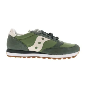 Saucony Jazz Original S2044-671 Mens Green Suede Lifestyle Sneakers Shoes