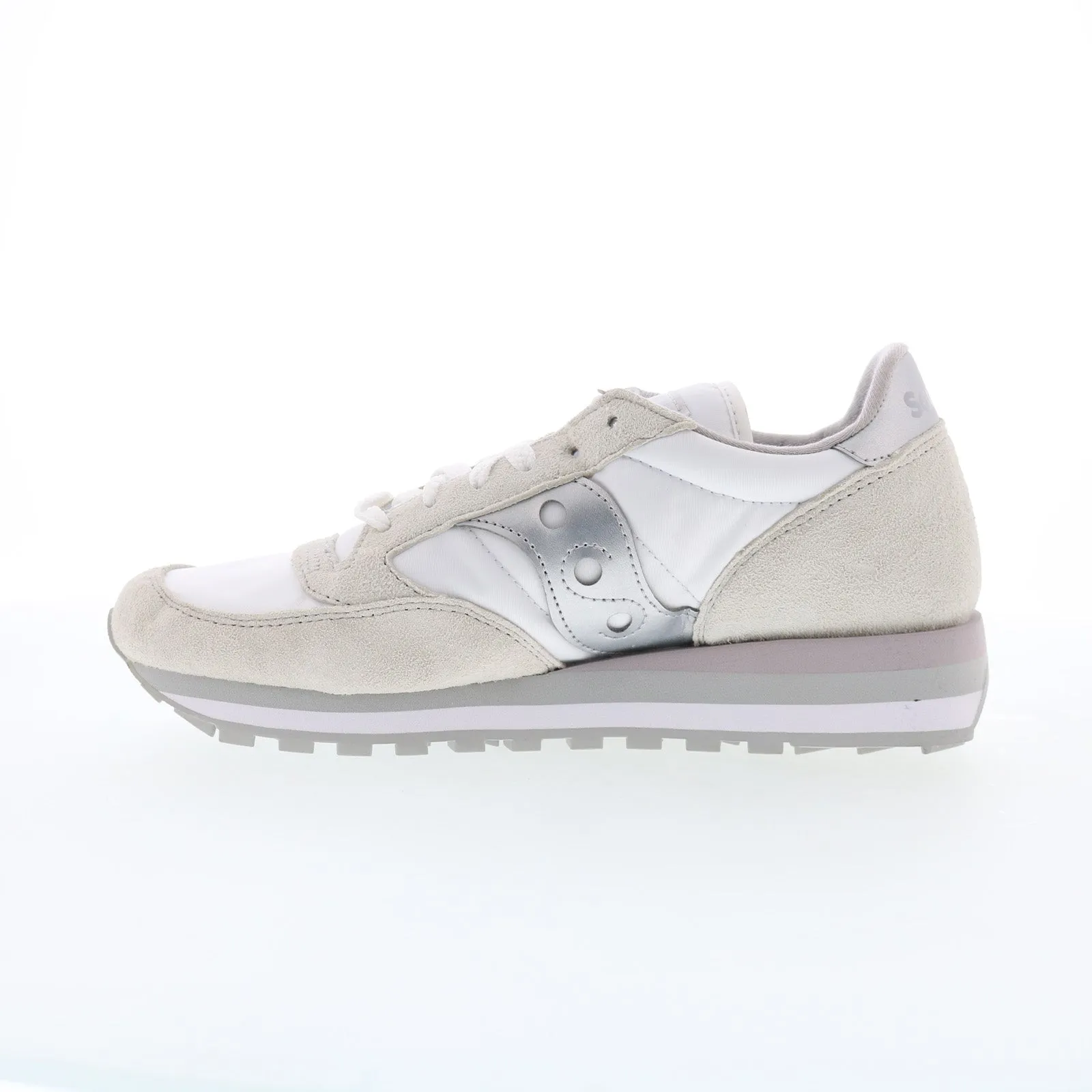 Saucony Jazz Triple S60530-16 Womens White Suede Lifestyle Sneakers Shoes