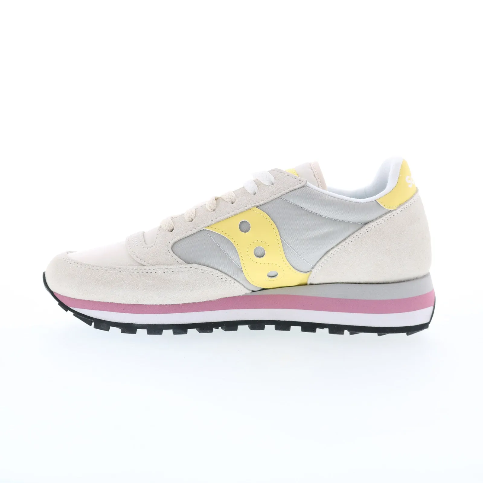 Saucony Jazz Triple S60530-31 Womens Gray Suede Lifestyle Sneakers Shoes
