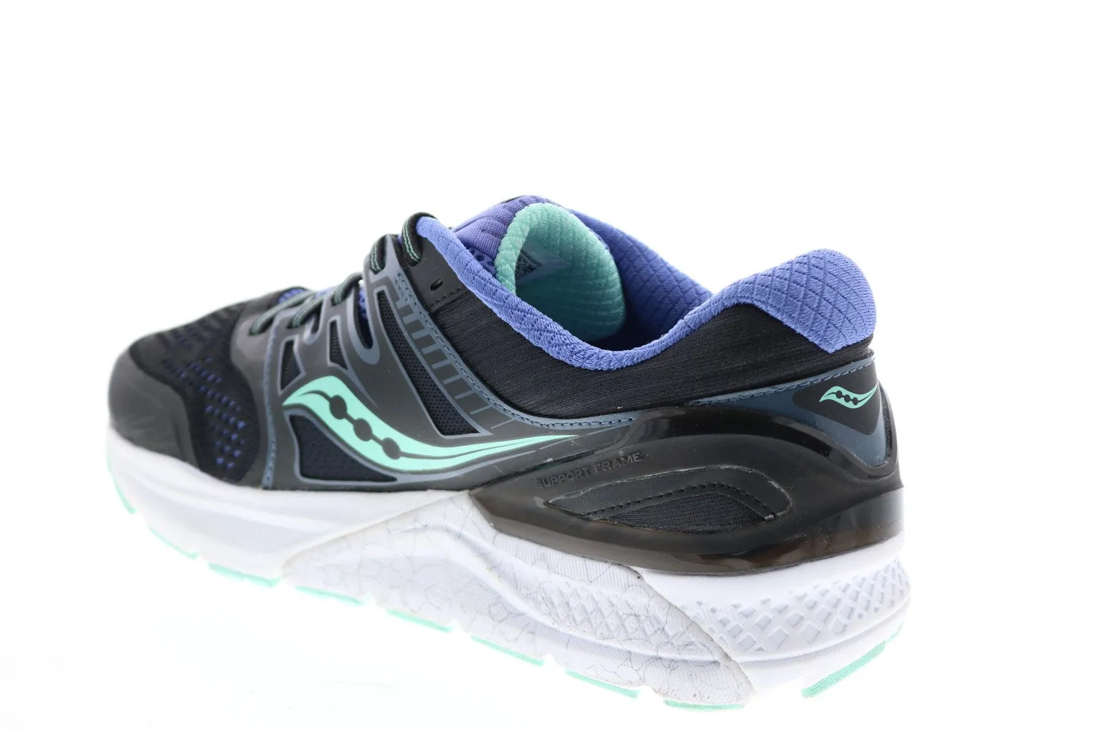 Saucony Redeemer ISO 2 Womens Black Wide Synthetic Athletic Running Shoes