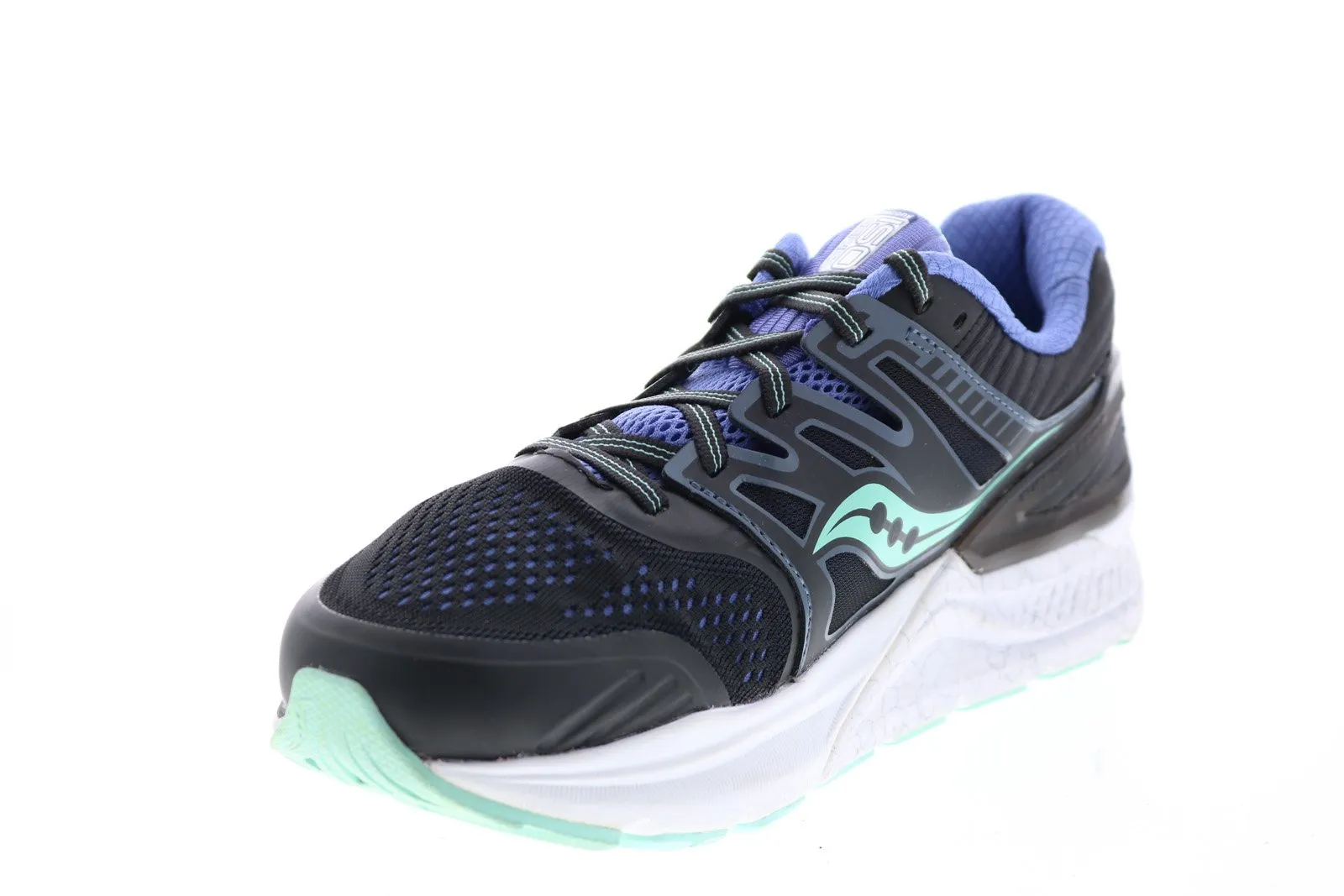 Saucony Redeemer ISO 2 Womens Black Wide Synthetic Athletic Running Shoes