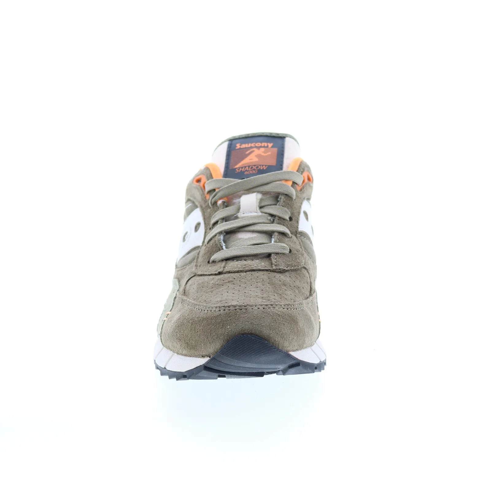 Saucony Shadow 6000 S70587-1 Mens Green Suede Lifestyle Sneakers Shoes