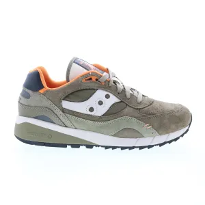 Saucony Shadow 6000 S70587-1 Mens Green Suede Lifestyle Sneakers Shoes