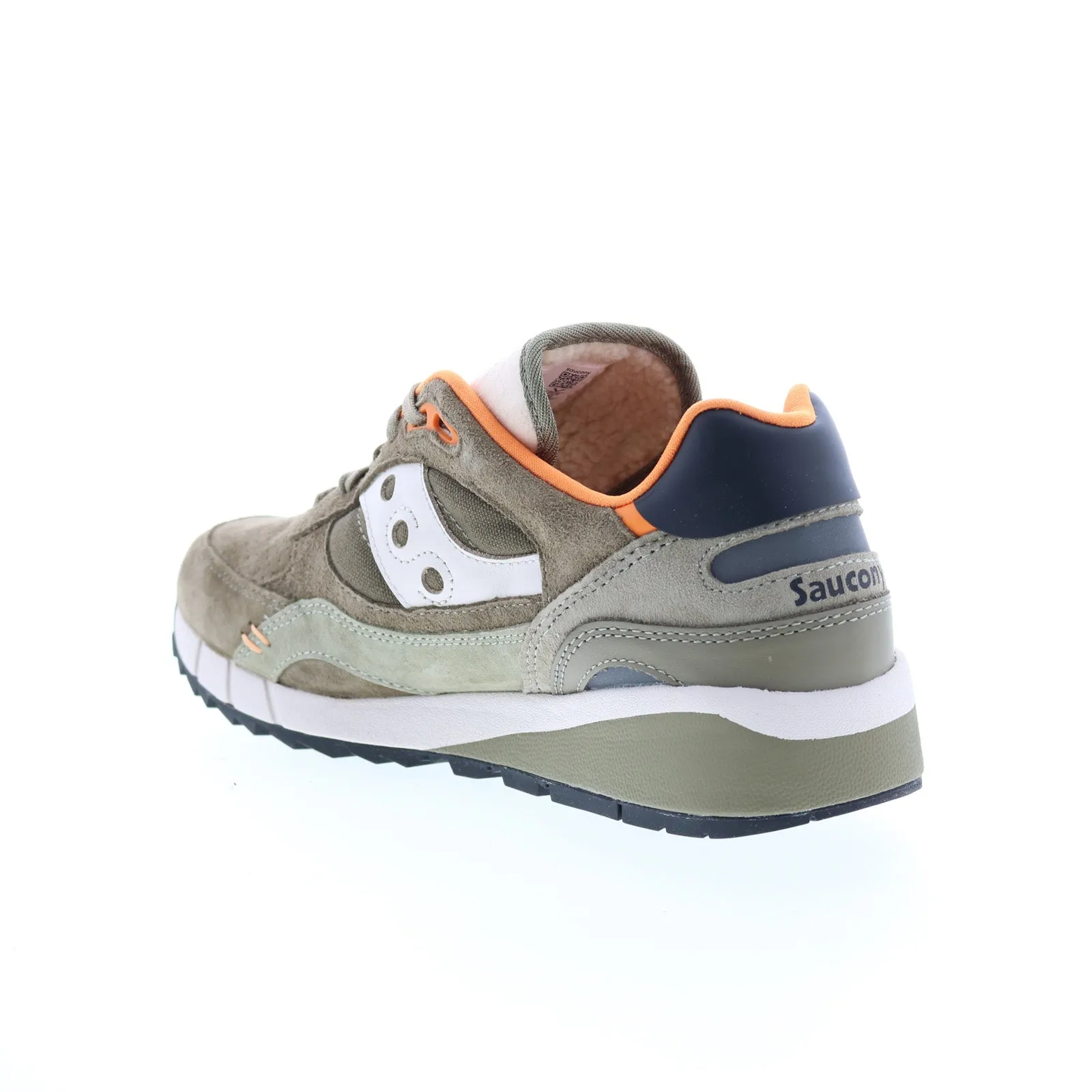 Saucony Shadow 6000 S70587-1 Mens Green Suede Lifestyle Sneakers Shoes