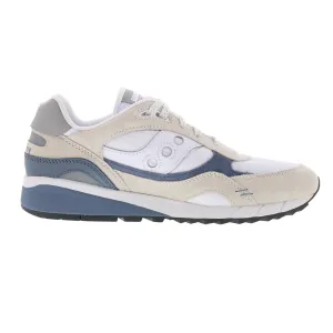 Saucony Shadow 6000 S70674-6 Mens White Suede Lifestyle Sneakers Shoes
