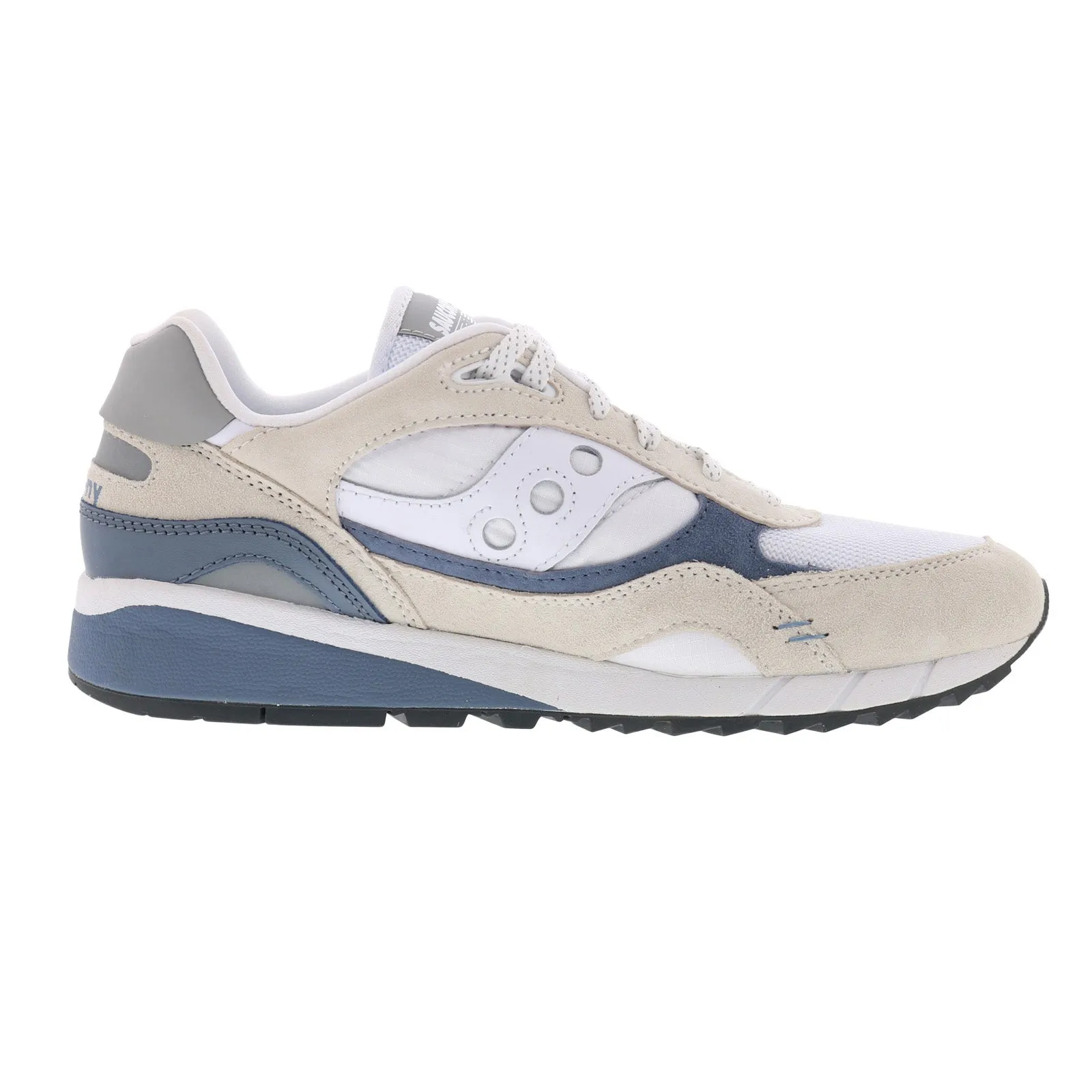 Saucony Shadow 6000 S70674-6 Mens White Suede Lifestyle Sneakers Shoes