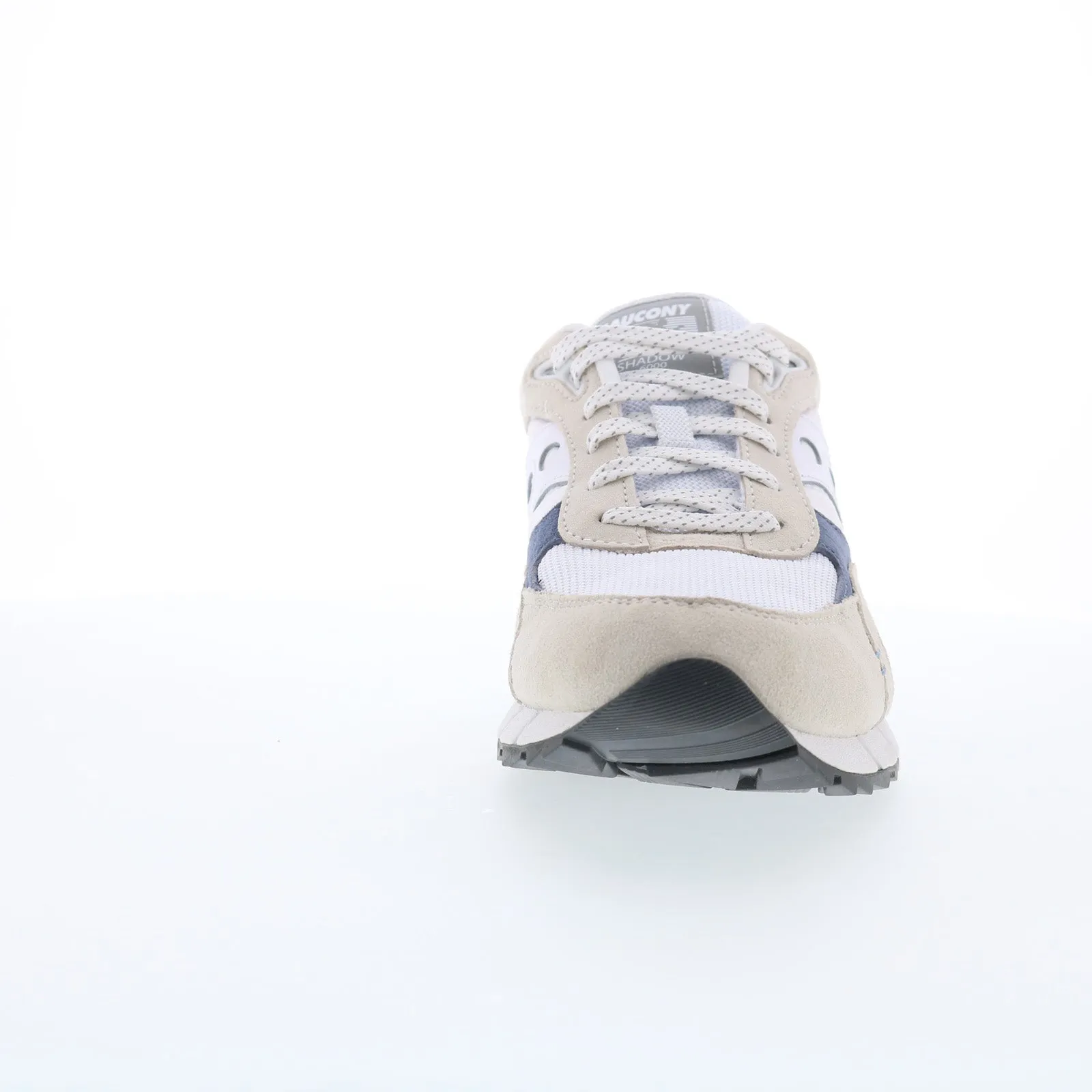 Saucony Shadow 6000 S70674-6 Mens White Suede Lifestyle Sneakers Shoes
