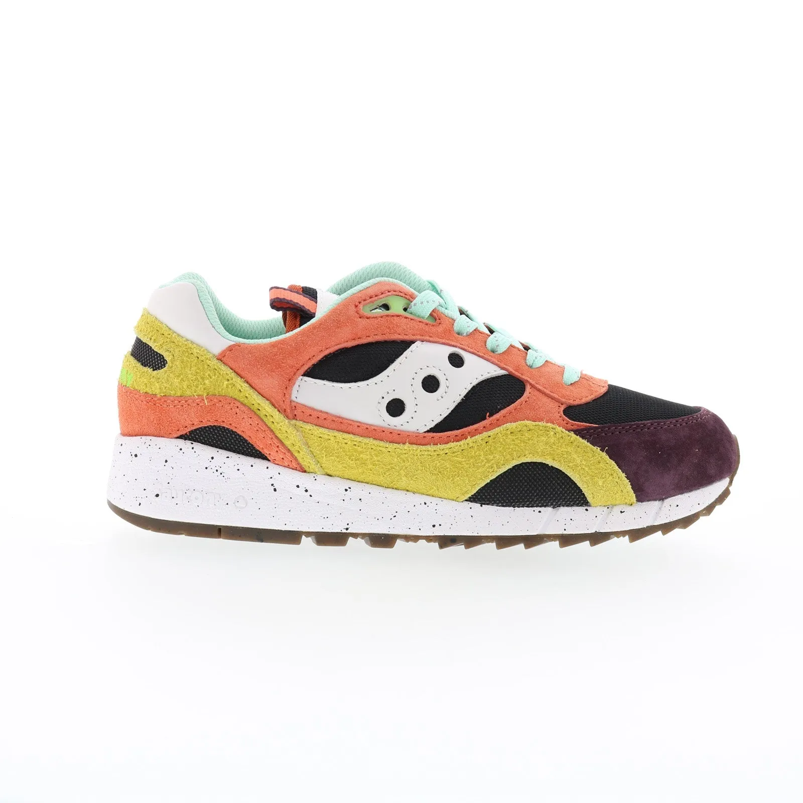 Saucony Shadow 6000 S70745-1 Mens Black Suede Lifestyle Sneakers Shoes