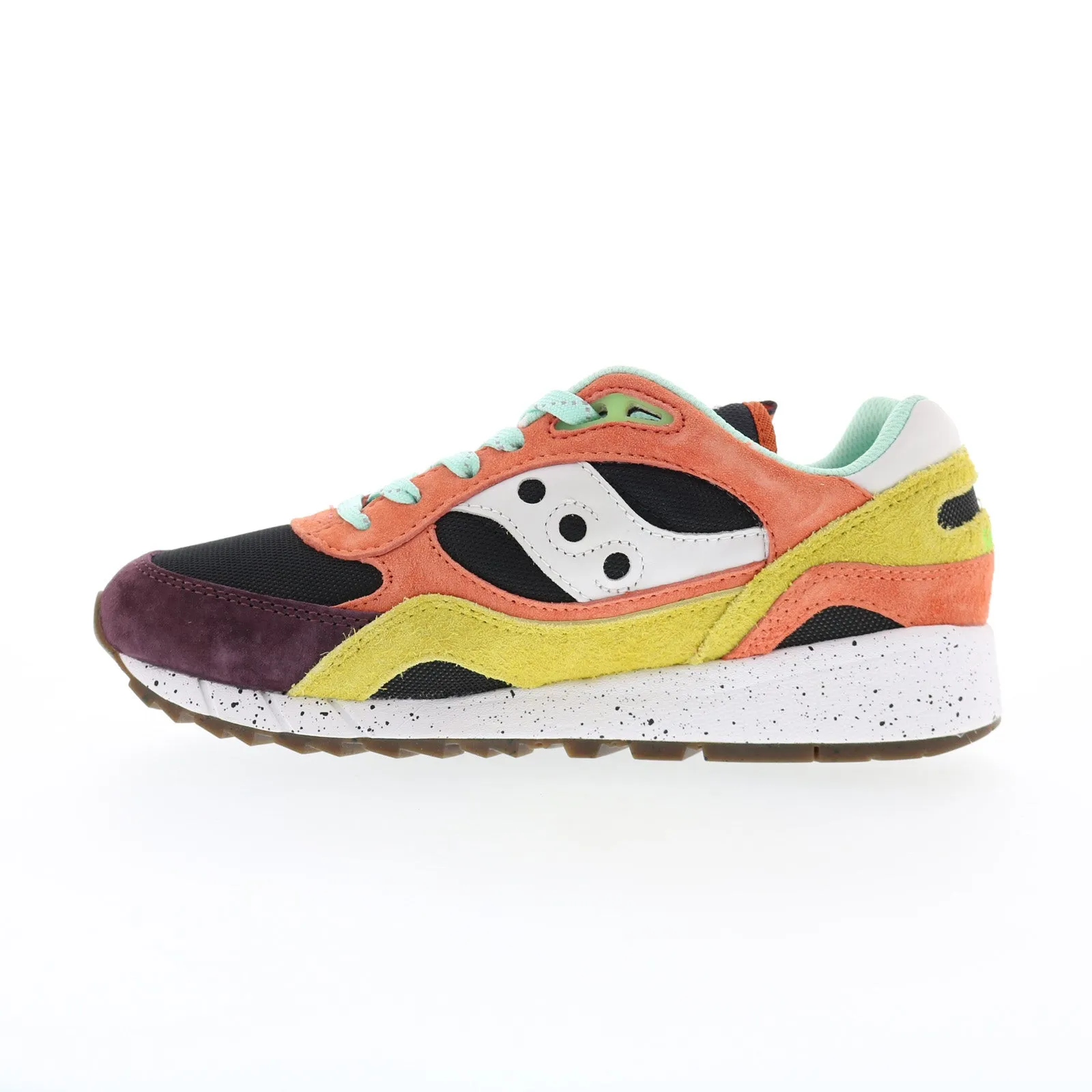Saucony Shadow 6000 S70745-1 Mens Black Suede Lifestyle Sneakers Shoes