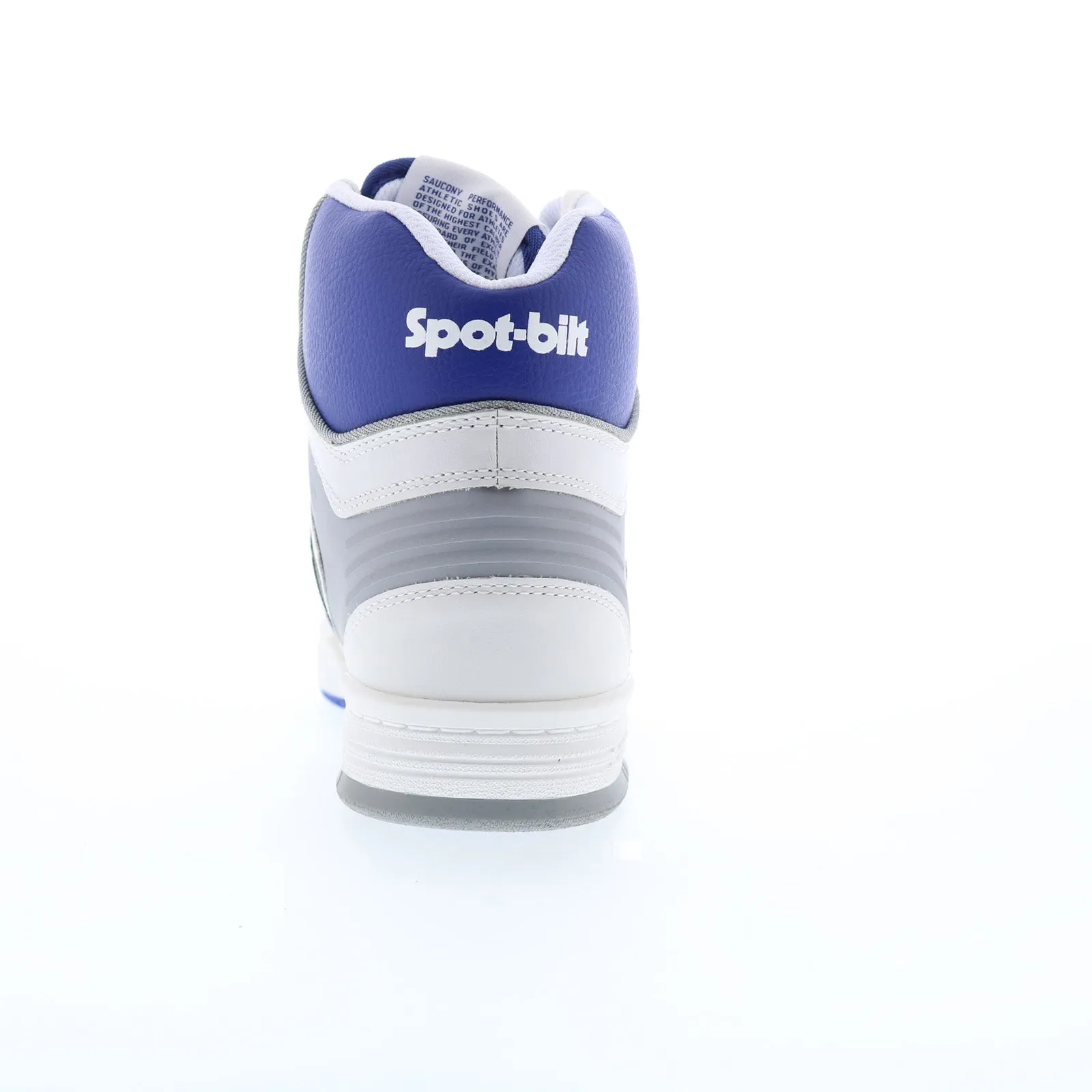 Saucony Sonic HI S70748-1 Mens White Leather Lifestyle Sneakers Shoes