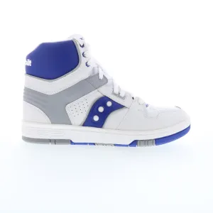 Saucony Sonic HI S70748-1 Mens White Leather Lifestyle Sneakers Shoes
