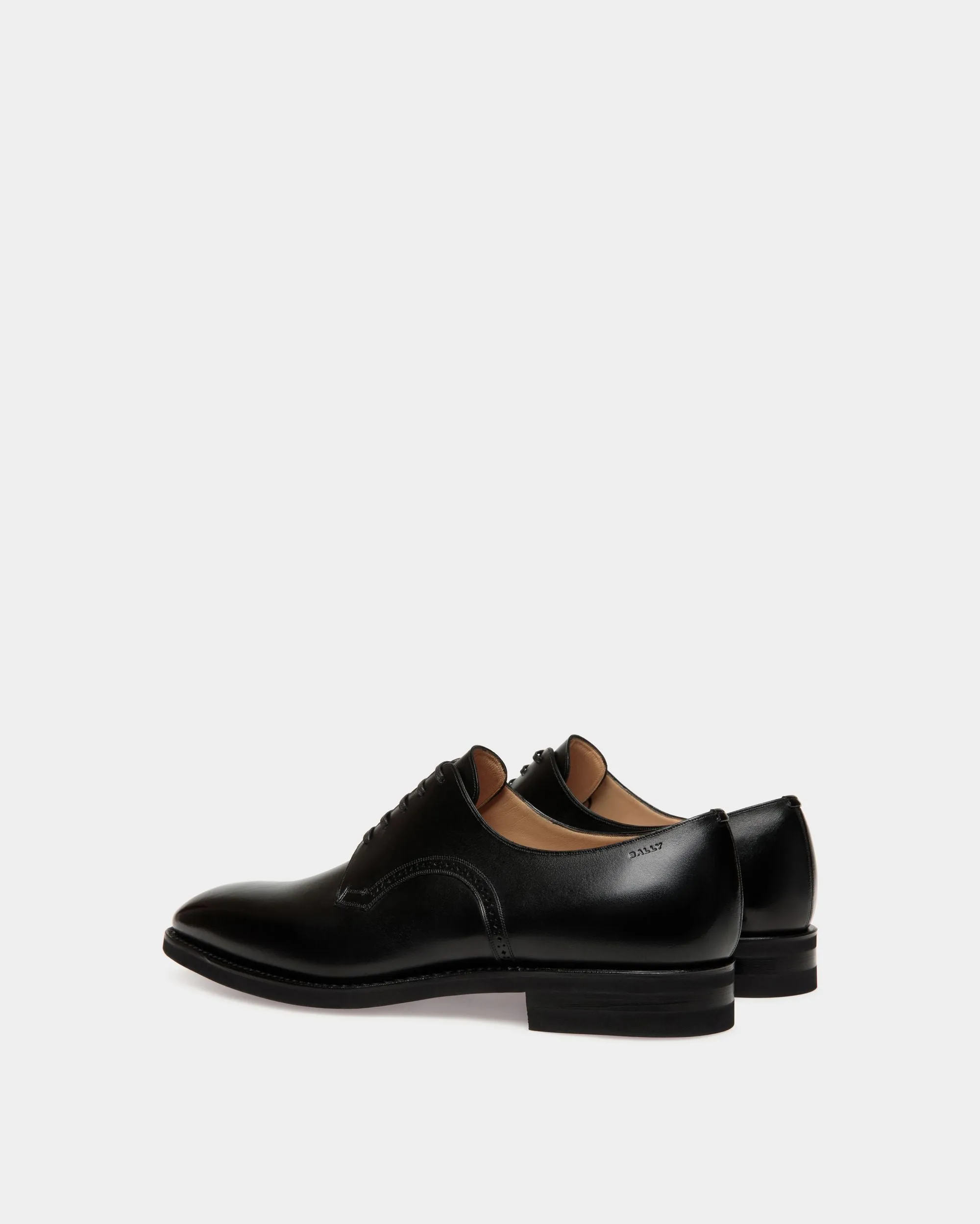Scribe Derby in Black Leather