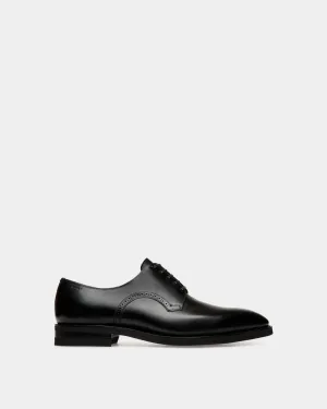 Scribe Derby in Black Leather
