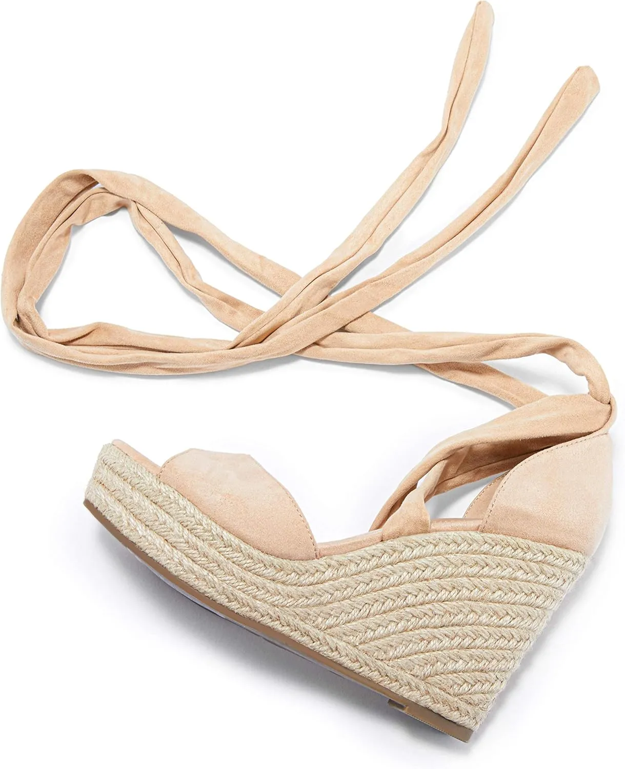 SERAIH Womens Lace up Espadrilles Platform Wedges Sandals Heels Tie Ankle Strap Summer Dress Shoes