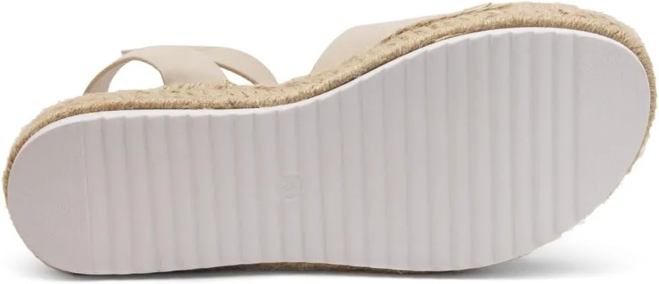 Shoe Land Legossa Womens Platform Sandals Ankle Strap Espadrilles Comfortable Open Toe Flatform Wedge Casual Sandal Black White Tan Platform Sandals for Summer