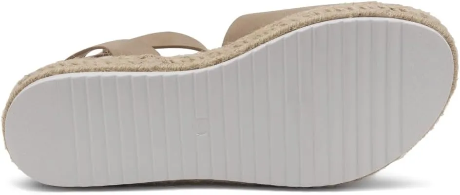 Shoe Land Legossa Womens Platform Sandals Ankle Strap Espadrilles Comfortable Open Toe Flatform Wedge Casual Sandal Black White Tan Platform Sandals for Summer