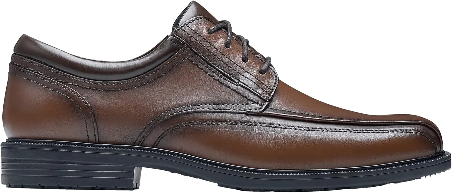 Shoes for Crews Dress Shoes for Men, Men’s Oxfords, Zapatos De Vestir para Hombre, Slip Resistant, Safety, Brown or Black