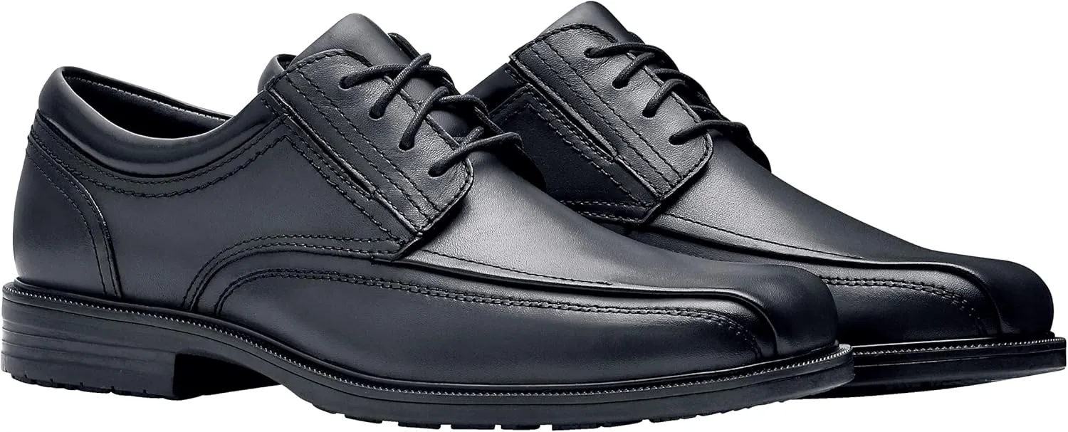 Shoes for Crews Dress Shoes for Men, Men’s Oxfords, Zapatos De Vestir para Hombre, Slip Resistant, Safety, Brown or Black
