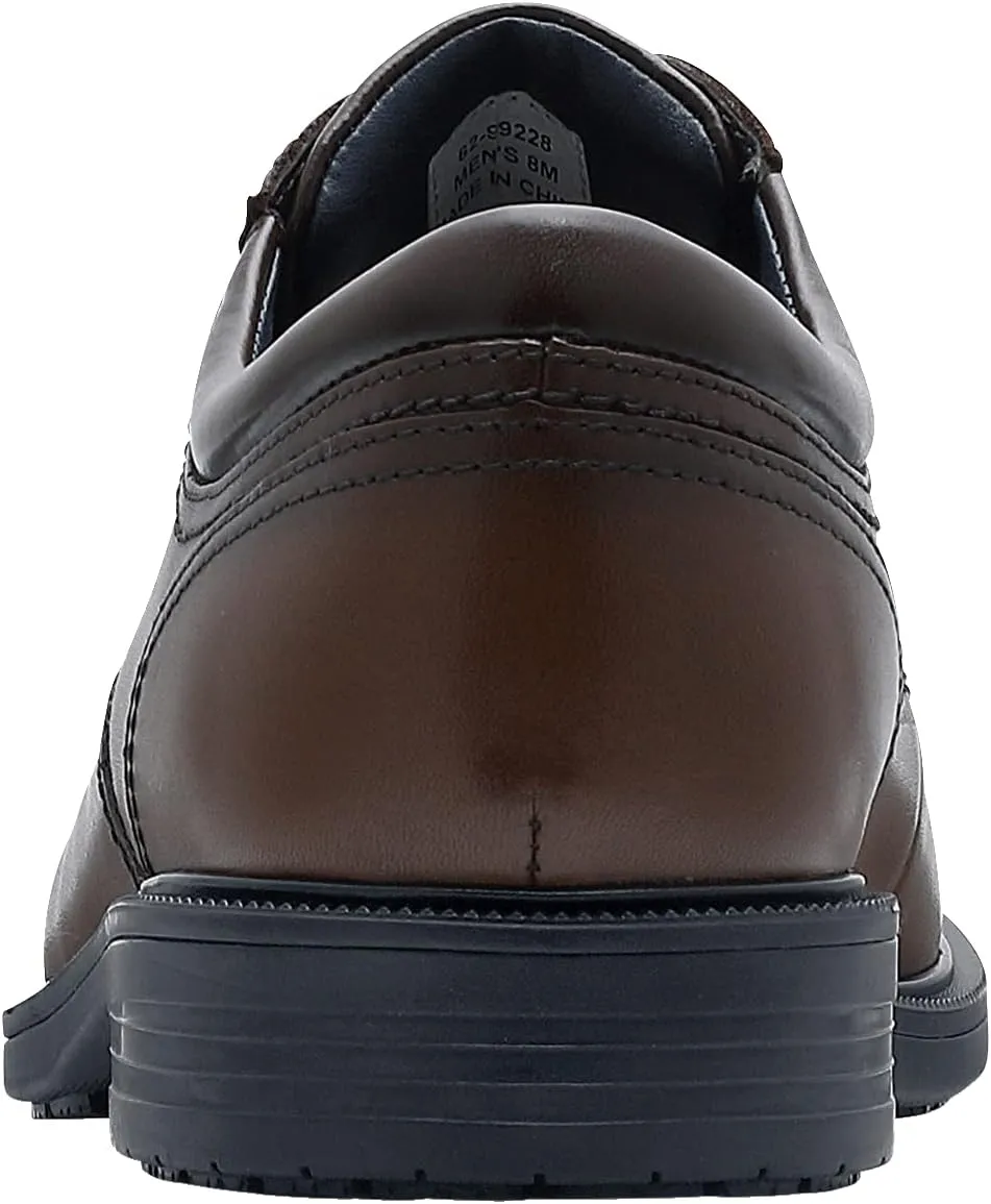 Shoes for Crews Dress Shoes for Men, Men’s Oxfords, Zapatos De Vestir para Hombre, Slip Resistant, Safety, Brown or Black
