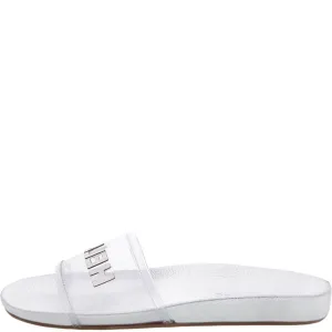 Silver Sandals Slide Schutz Prata Clear Hello Clear Machine-learning Flats On Slip Multi-purpose Summer Pool