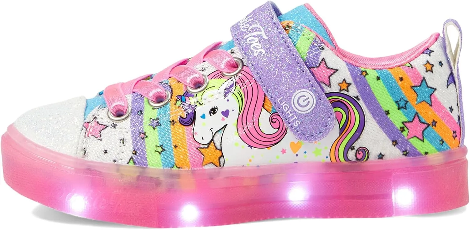 Skechers Girl's Toe-Twinkle Sparks Ice 314783l (Little Kid) Sneaker