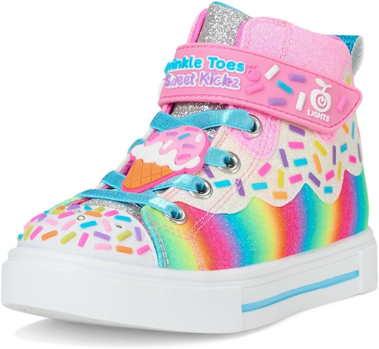 SKECHERS Girl's Twinkle Sparks-Sprinkle Party Sneaker