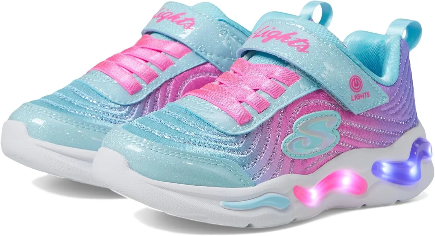 Skechers Kids' Wavy Beams-Ombre Express Sneaker