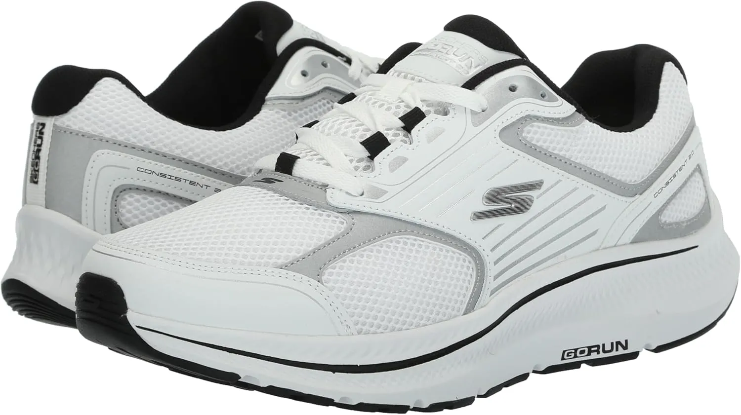 Skechers Men's Go Run Consistent 2.0 Silver Wolf Sneaker