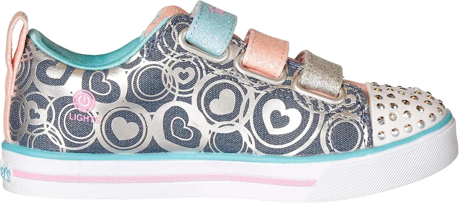 Skechers Unisex-Child Lighted Twinkle Toes Sneaker