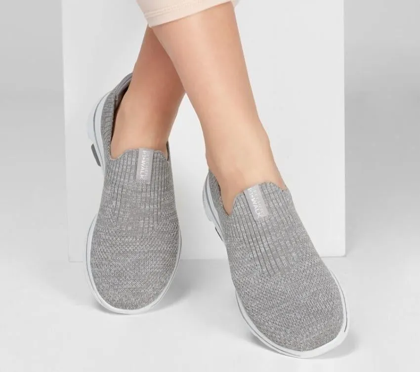 Skechers Womens Go Walk 5 Trendy Grey