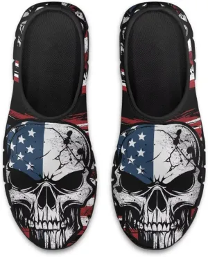 Skull Loafers for Men Comfort Low Top Leisure Driving Shoes Business Slip On Work Shoes Walking Sneakers