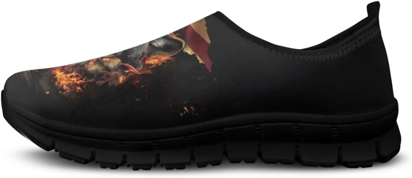 Skull Loafers for Men Comfort Low Top Leisure Driving Shoes Business Slip On Work Shoes Walking Sneakers