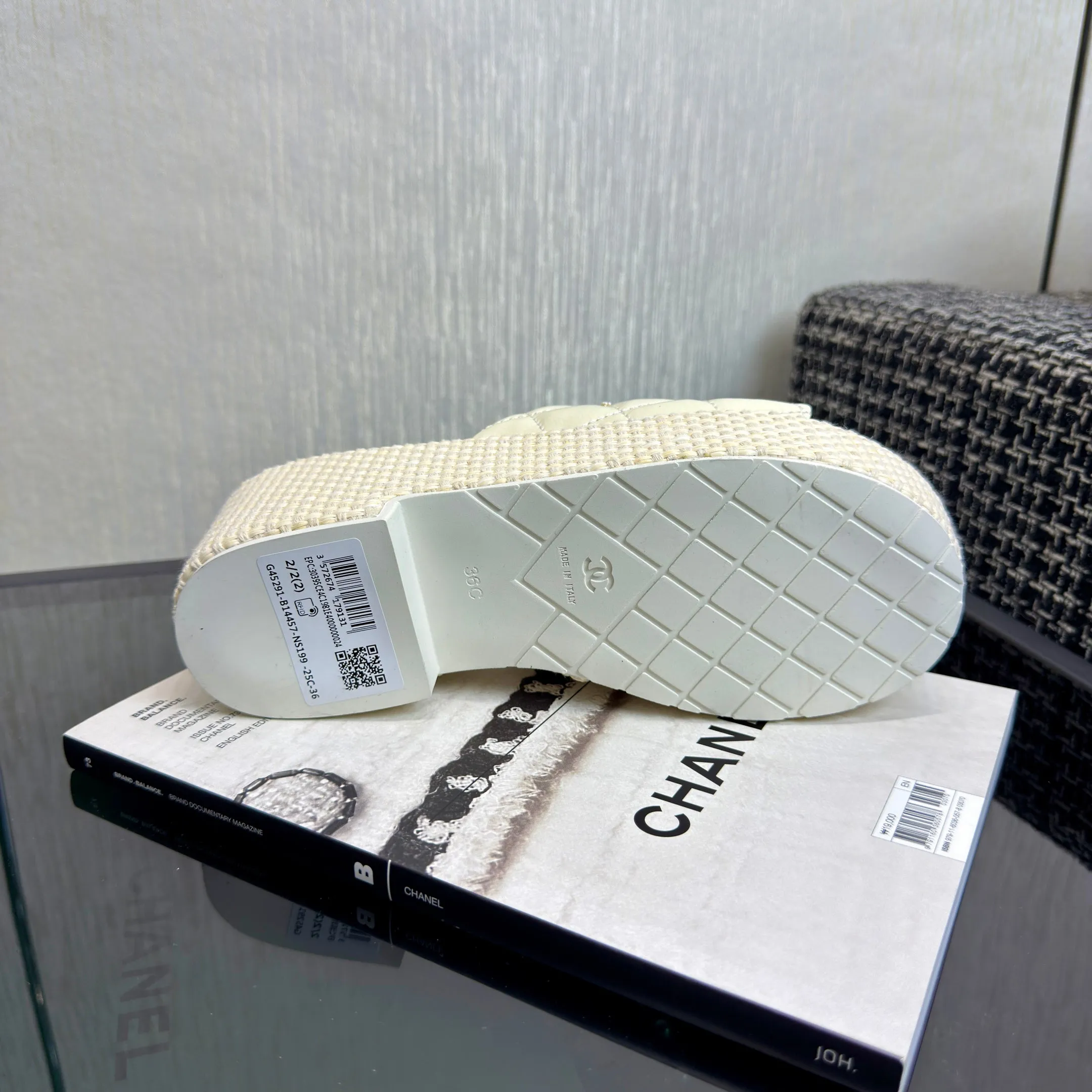 Slides Wedge Classy Platform Espadrille Connected CHANEL 25S