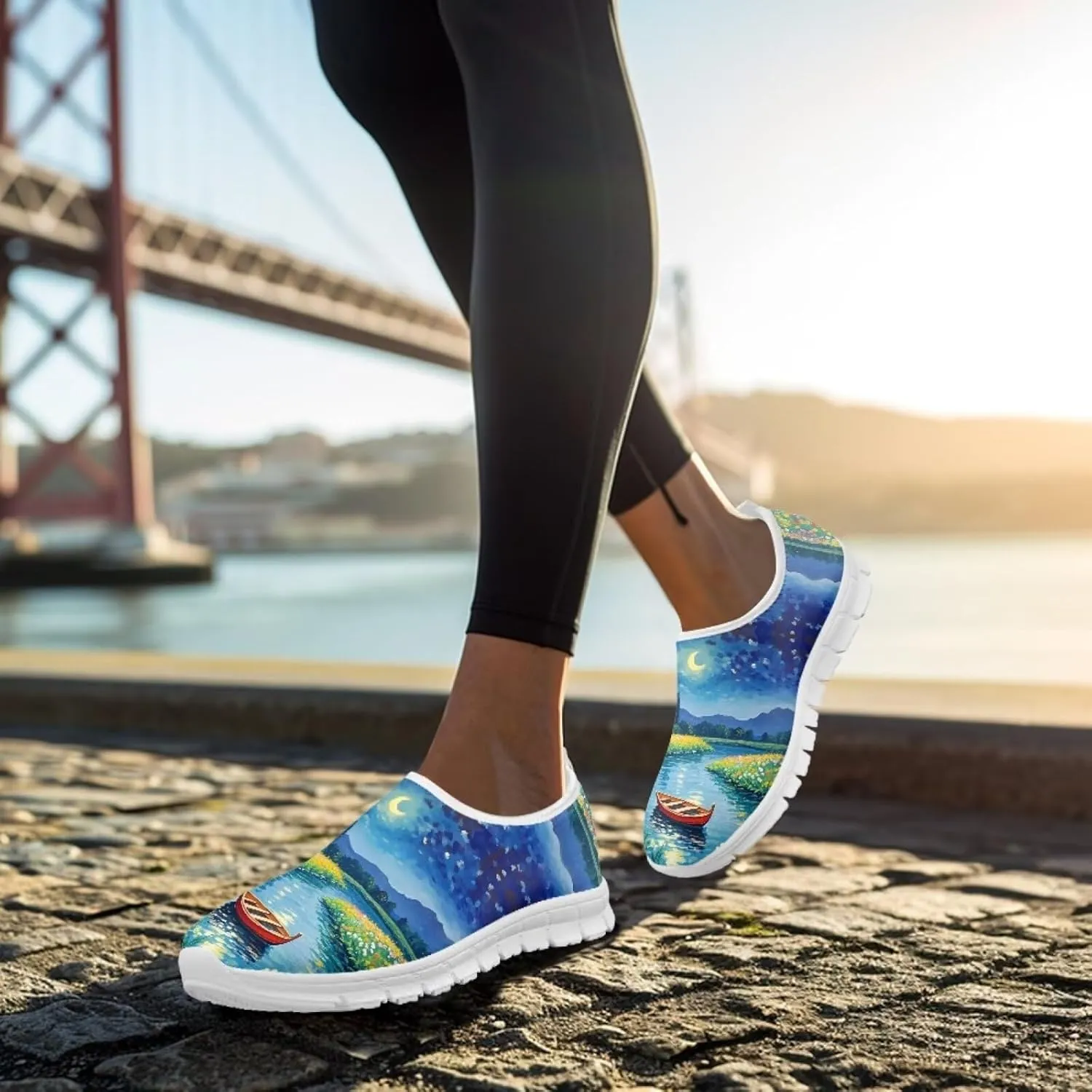 Slip On Sneakers for Women Soft Comfy Tennis Shoes Low Top Fashion Daily Ladies Walking Sneaker US 5-13