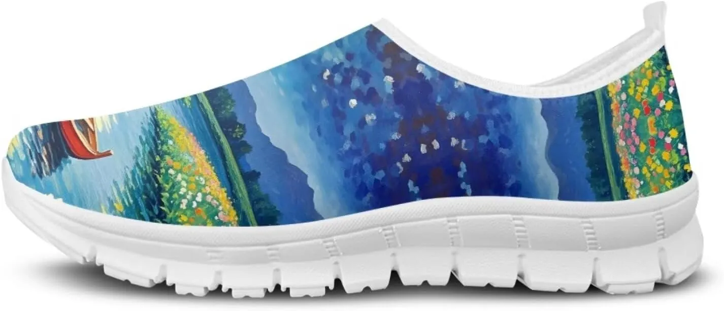 Slip On Sneakers for Women Soft Comfy Tennis Shoes Low Top Fashion Daily Ladies Walking Sneaker US 5-13