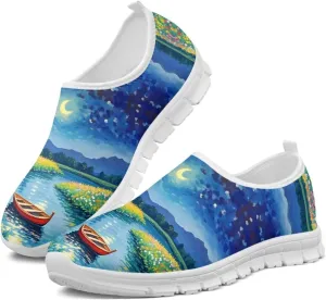 Slip On Sneakers for Women Soft Comfy Tennis Shoes Low Top Fashion Daily Ladies Walking Sneaker US 5-13