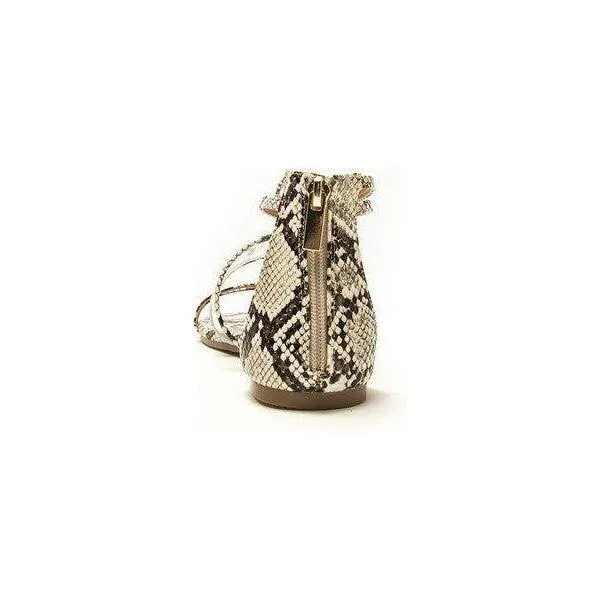 Snake Print Gladiator Sandal