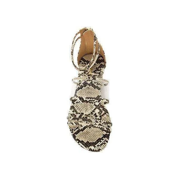 Snake Print Gladiator Sandal