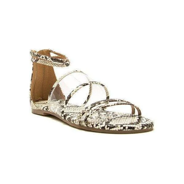 Snake Print Gladiator Sandal