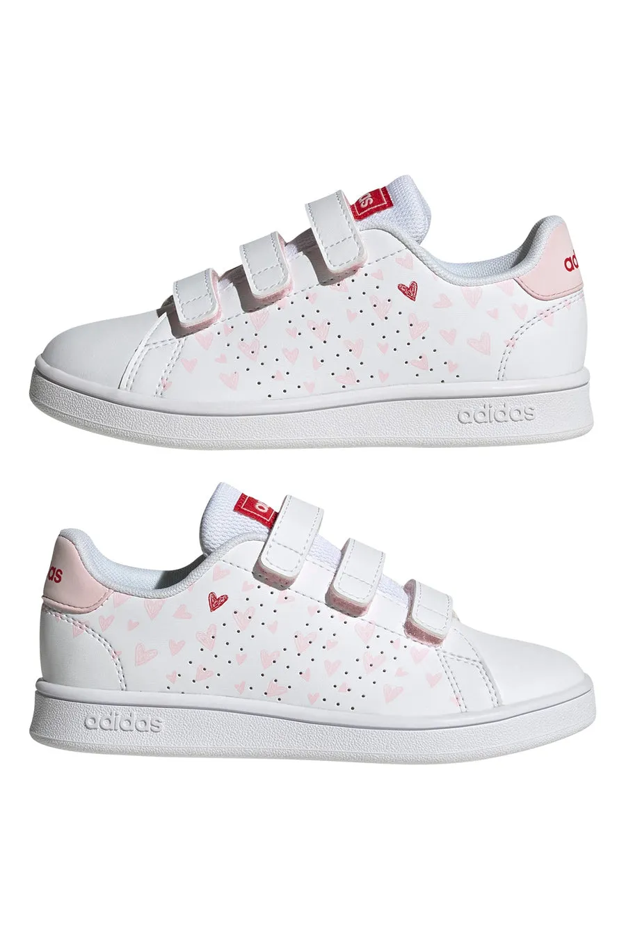 Sneakers con Velcro Bianche Adidas Advantage CF C