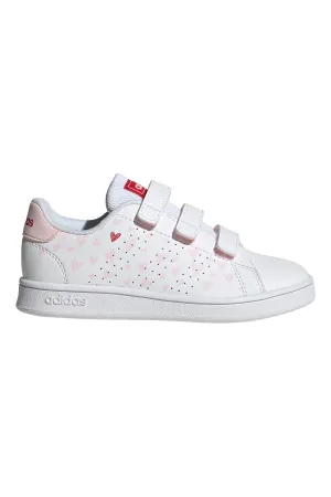 Sneakers con Velcro Bianche Adidas Advantage CF C