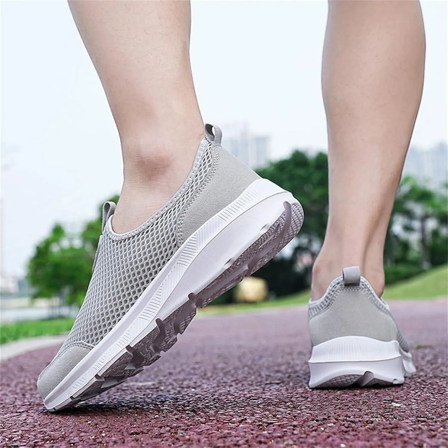 Sneakers for Women Walking Shoes Non Slip Lightweight Slip On Shoes Women Comfort Slip On Shoes Casual Wedge Sneakers White Tennis Shoe Loafers Dress Shoe