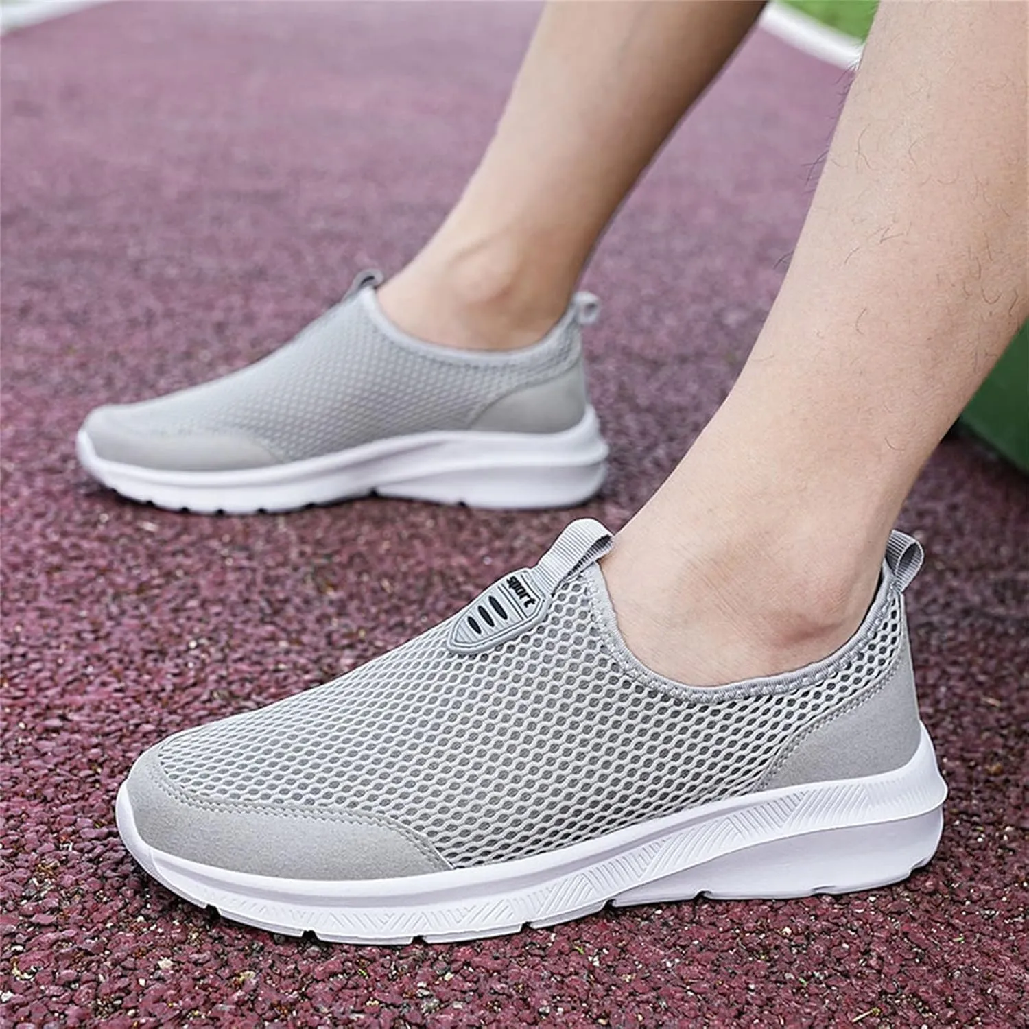Sneakers for Women Walking Shoes Non Slip Lightweight Slip On Shoes Women Comfort Slip On Shoes Casual Wedge Sneakers White Tennis Shoe Loafers Dress Shoe