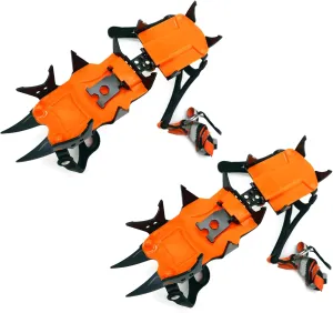 Snow Ice Spikes Crampons Cleats Footwear Traction for Skiing Slip On 12 Teeth Ice Grips Antislip Shoe Boot Ice Traction