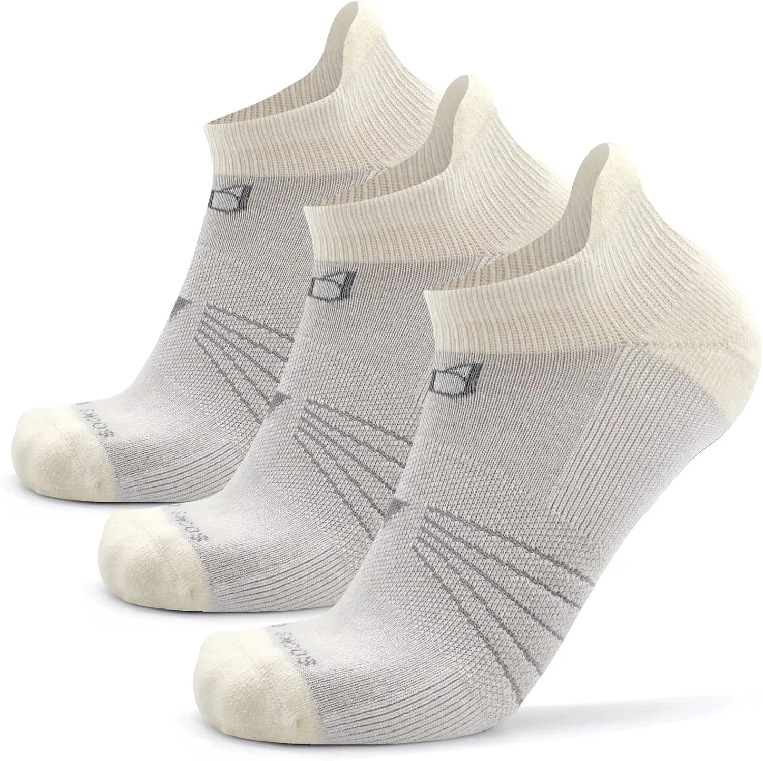 Socks Daze 3/6 Pack Men's Women's Merino Wool Ankle Running Sport Soft Thick Cushion Athletic Socks for Walking Light Hiking