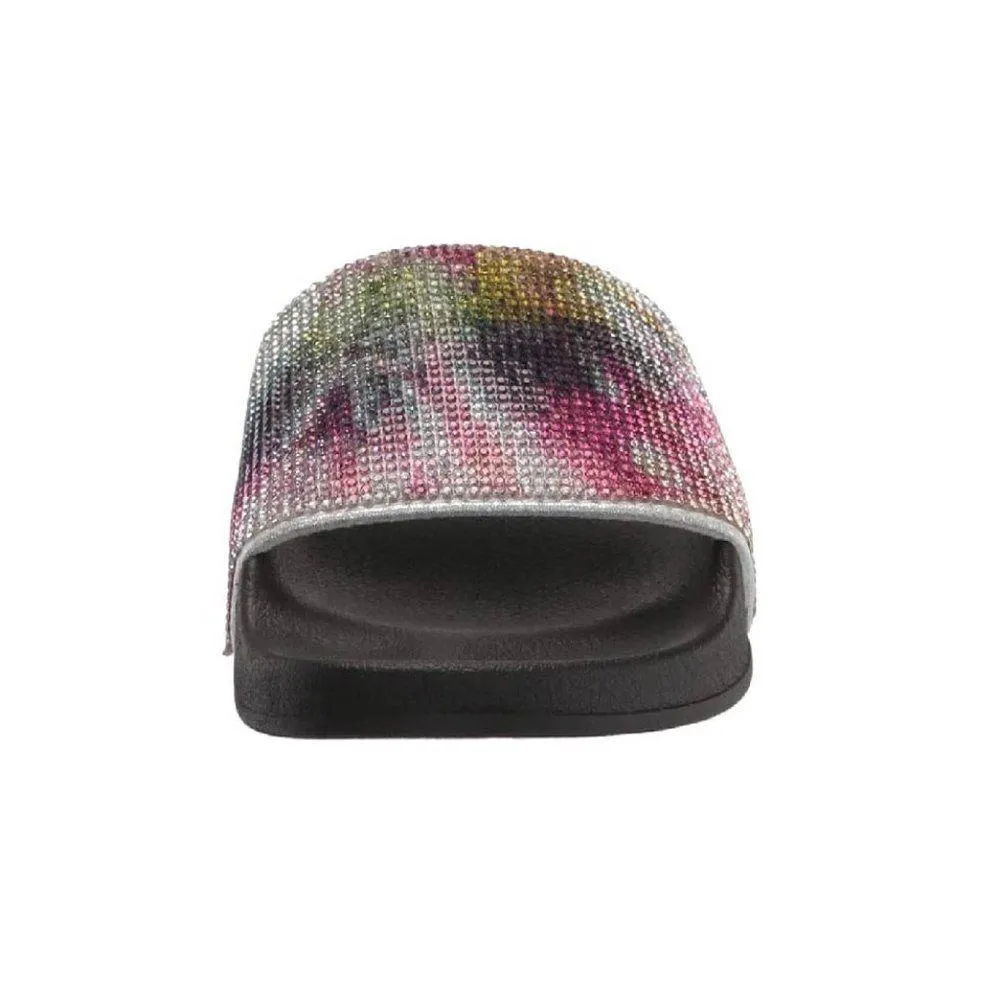 Softey Tie Dye Beaded Slides