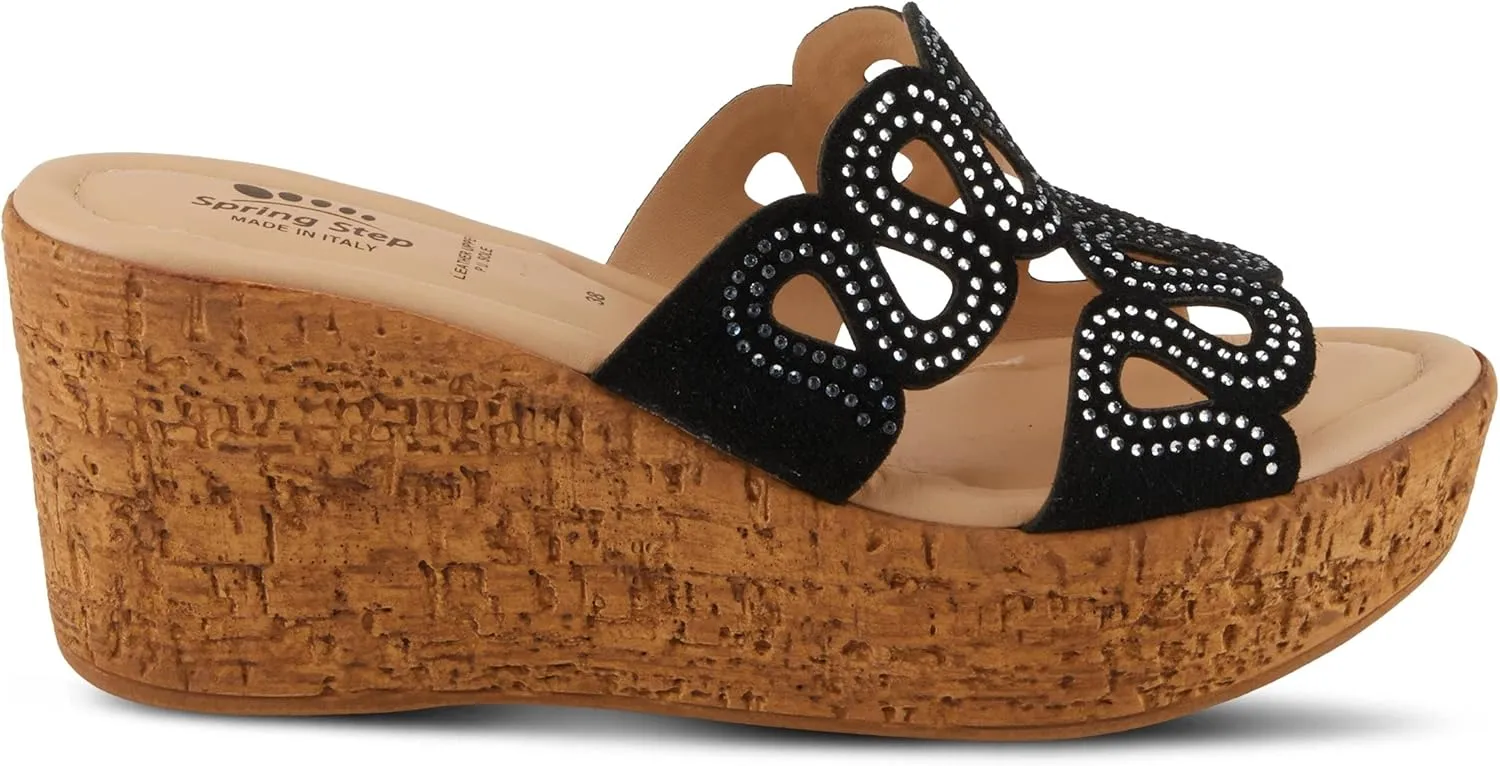 Spring Step Women's Mssteamy Slide Wedge Sandal
