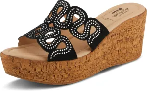 Spring Step Women's Mssteamy Slide Wedge Sandal