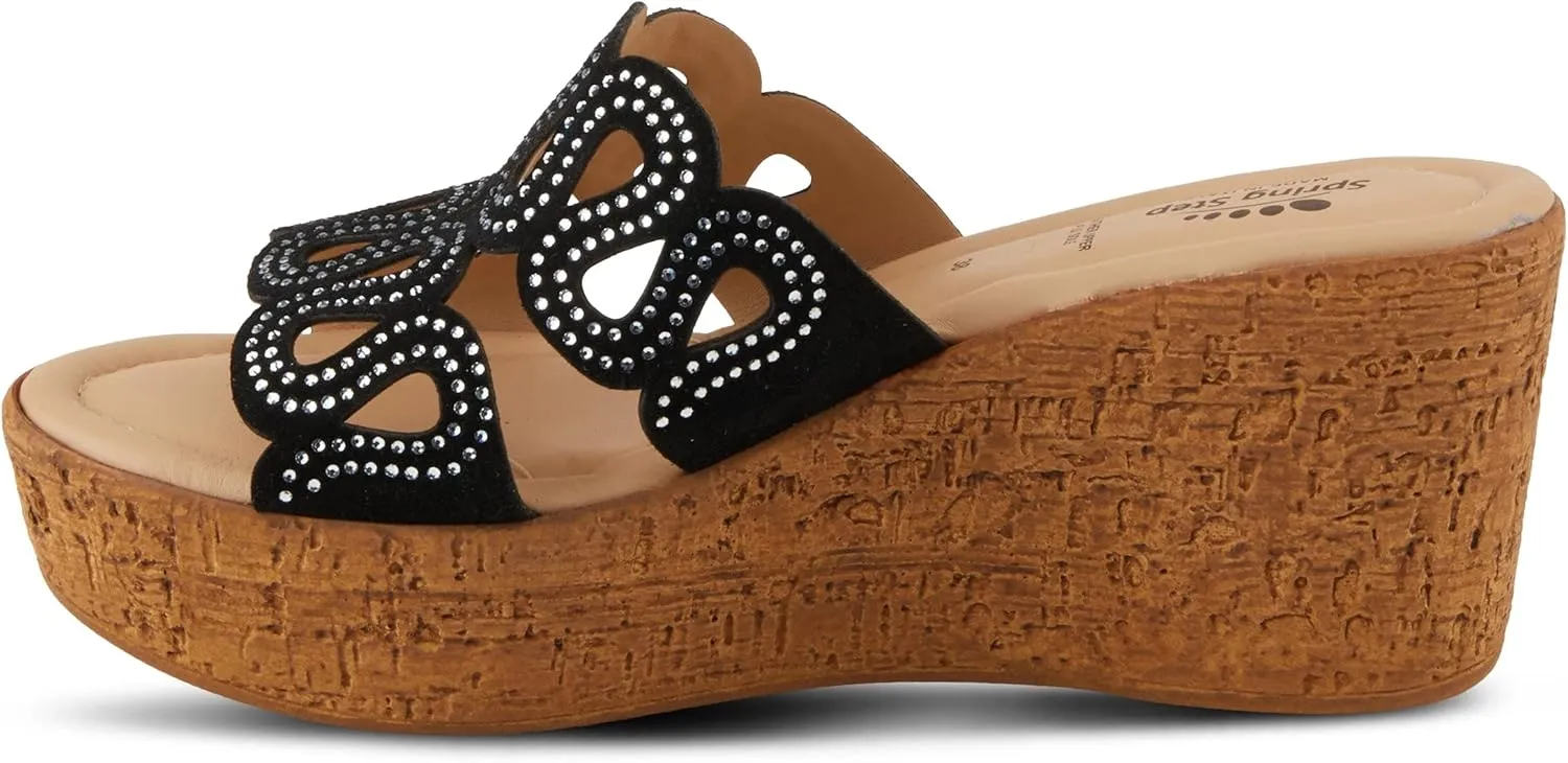 Spring Step Women's Mssteamy Slide Wedge Sandal
