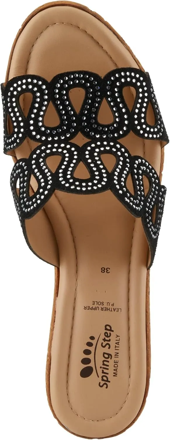 Spring Step Women's Mssteamy Slide Wedge Sandal